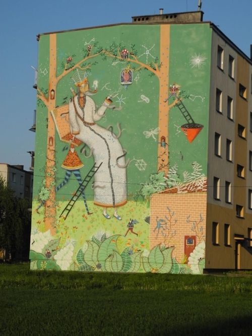Mural na osiedlu Tytki w Pszowie, SM Row