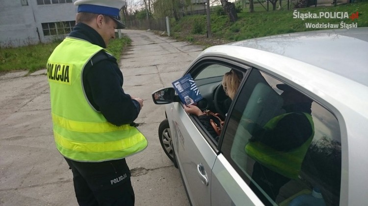 Wodzisławscy policjanci edukowali kierowców, KPP Wodzisław Śl.