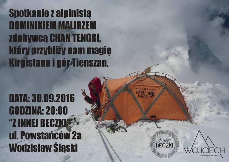 Alpinista z Wodzisławia opowie o wyprawie na Chan Tengri, materiały prasowe Wojciech Sklep Turystyczno-Sportowy