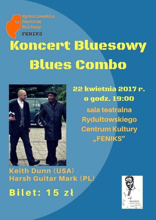 Tradycyjny blues zabrzmi jutro w RCK, Rydułtowskie Centrum Kultury