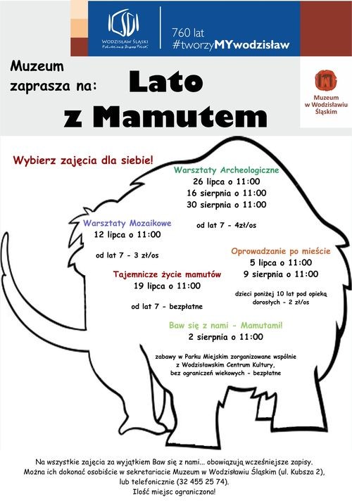 Lato z Mamutem, czyli wakacje w muzeum, Muzeum w Wodzisławiu Śląskim