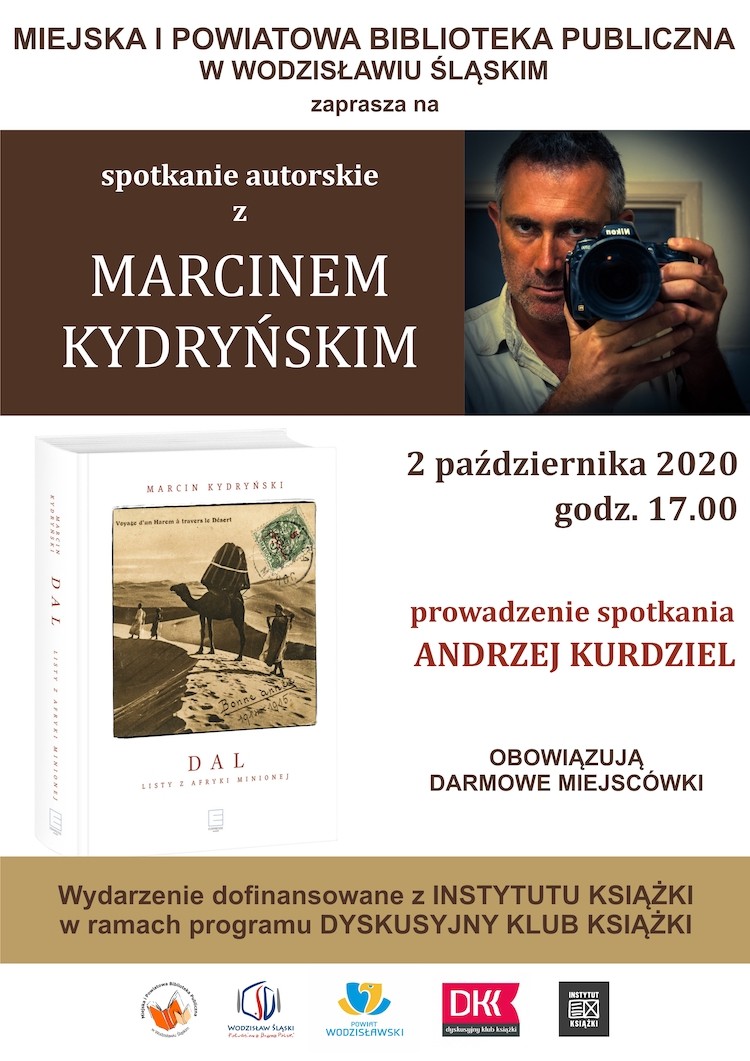 Biblioteka zaprasza na spotkanie z Marcinem Kydryńskim, materiały prasowe