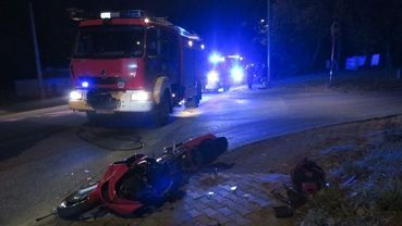 Wodzisław, Marklowicka: poważny wypadek z udziałem motocykla i ciężarówki. 33-latek w bardzo ciężkim stanie