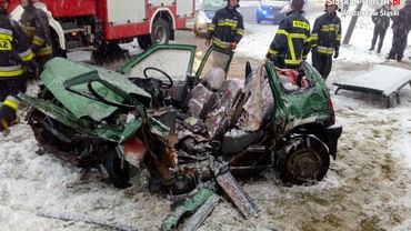 Wypadek na Pszowskiej. Kierowca daewoo tico zmarł w szpitalu