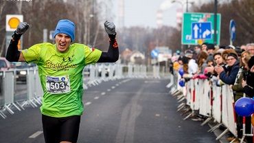 Mateusz Mrówka - górnik z Radlina wygrywa Bieg Barbórkowy