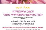 Piękne kwiat i rękodzieło już w weekend będzie można podziwiać w WDK Czyżowice!, materiały prasowe WDK Czyżowice