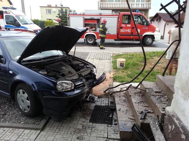 Zdjęcia z wypadku w Marklowicach, st.str. Mateusz Kaczmarek; źródło: KPPSP Wodzisław Śl.