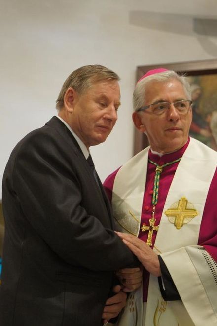 Antoni Rduch z Połomi otrzymał medal od papieża , UG Mszana