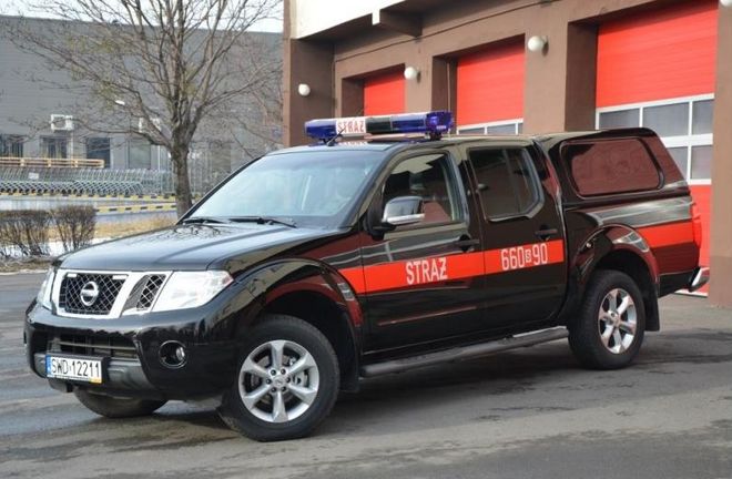 Wodzisławscy strażacy dostali nowy samochód, Starostwo Powiatowe Wodzisław