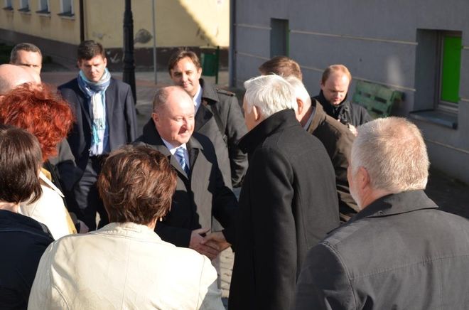 Jerzy Buzek odwiedził Wodzisław, Starostwo Powiatowe Wodzisław