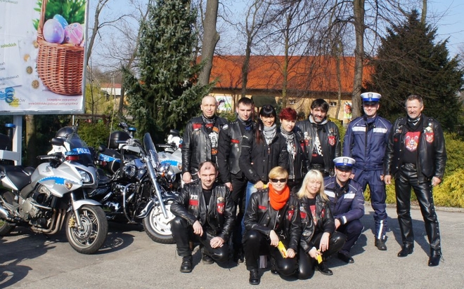 Wspólna akcja policji i motocyklistów, KPP Wodzisław Śl.