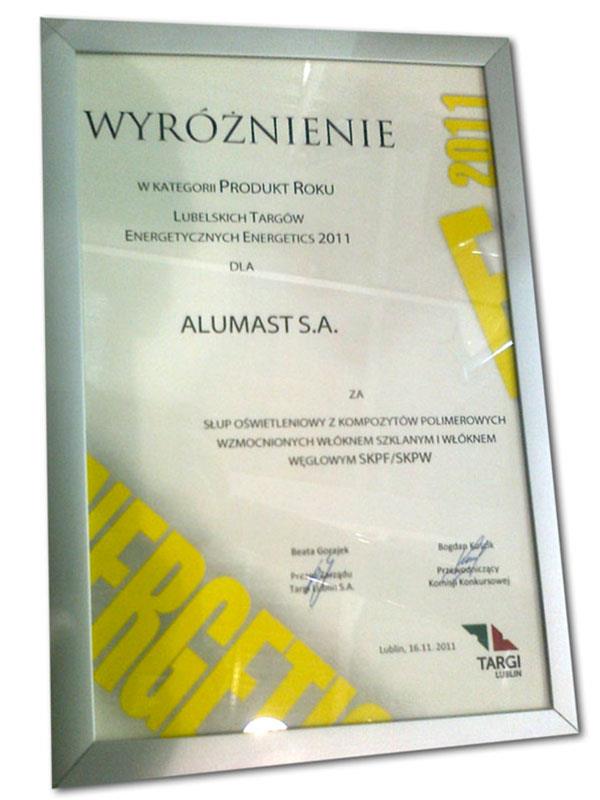 To kolejne w tym roku wyróżnienie dla firmy Alumast S.A.