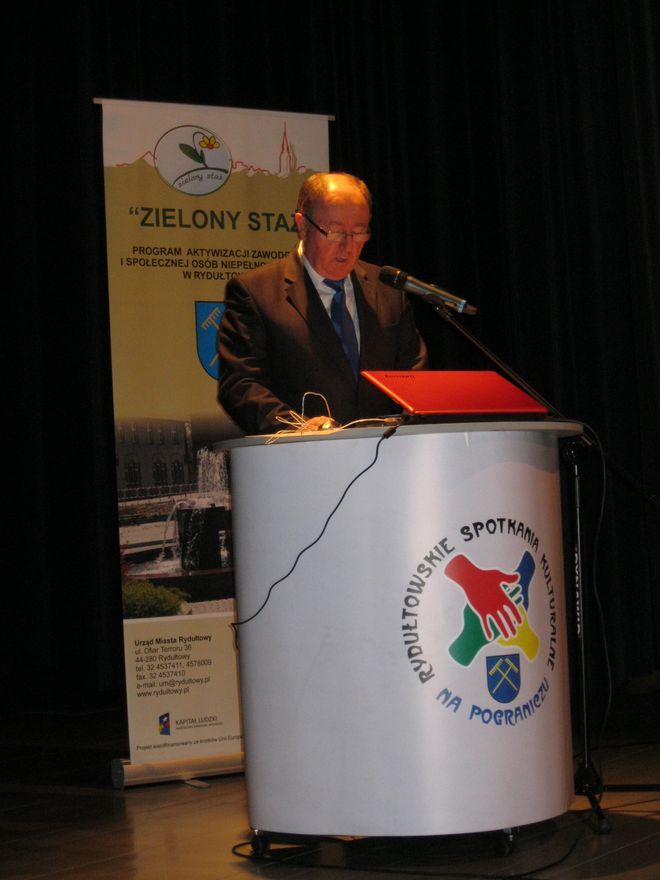 W konferencji wzięli udział starosta wodzisławski Tadeusz Skatuła 