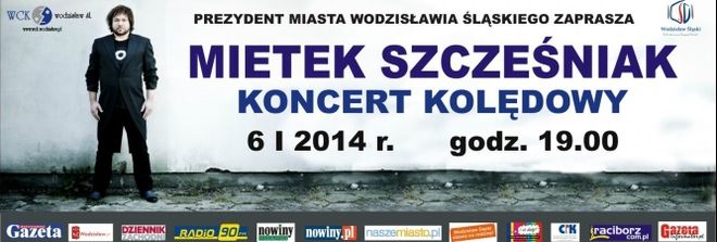Świąteczny koncert Mietka Szcześniaka. Zakup biletu to pomoc dla młodych wodzisławian, Materiały prasowe