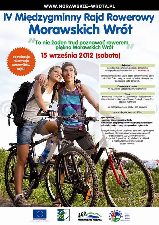 Poznaj teren Morawskich Wrót na rowerze!, Materiały prasowe