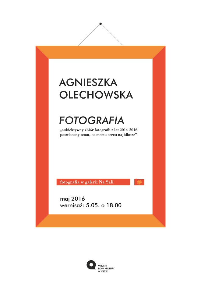 Wystawa fotografii Agnieszki Olechowskiej w galerii „Na Sali”, materiały prasowe
