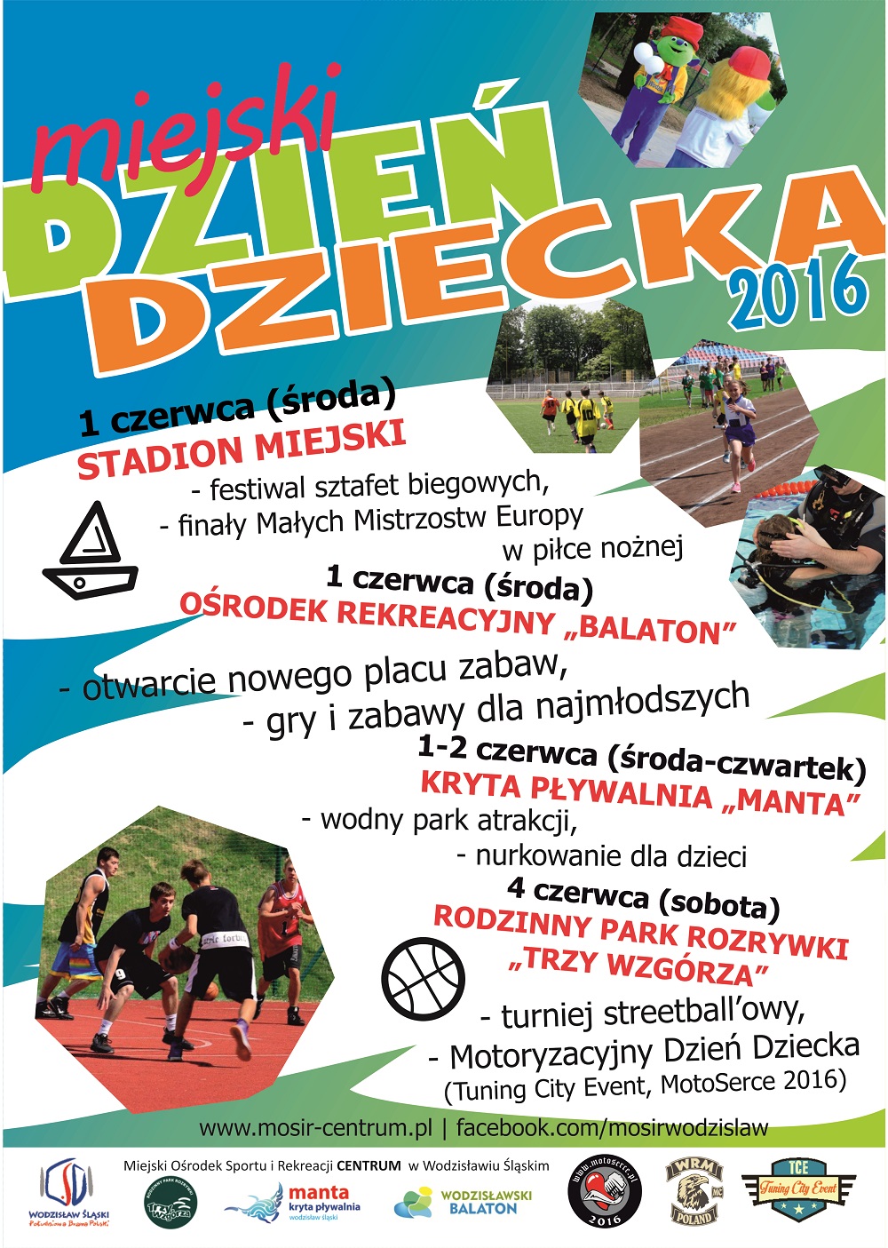 Plakat promujący Miejski Dzień Dziecka w Wodzisławiu Śląskim