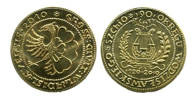 Moneta upamiętnia 90. rocznicę istnienia Okręgu Wodzisławskiego Śląskiego Związku Chórów i Orkiestr
