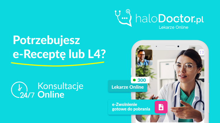 Porada lekarza online 24h – sieć poradni haloDoctor.pl. Ponad 400 lekarzy, 