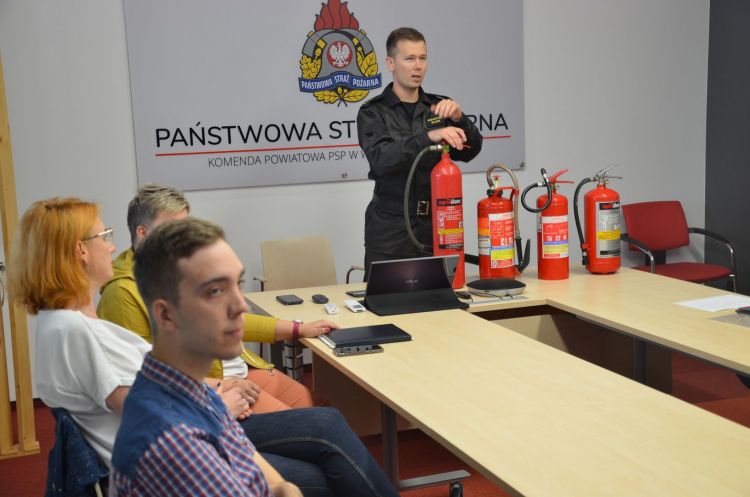 Strażacy szkolili pracowników starostwa, Powiat Wodzisławski