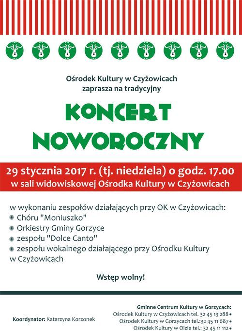 Tradycyjny koncert noworoczny w Czyżowicach, Ośrodek Kultury w Czyżowicach
