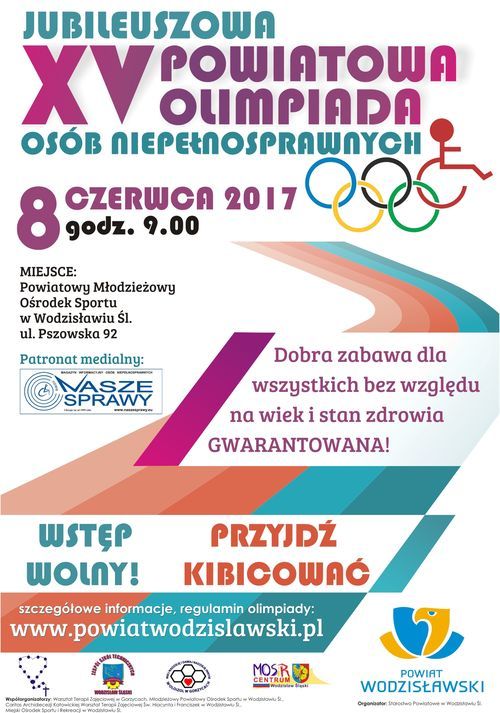Przed nami jubileuszowa Powiatowa Olimpiada Osób Niepełnosprawnych, Starostwo Powiatowe w Wodzisławiu Śląskim