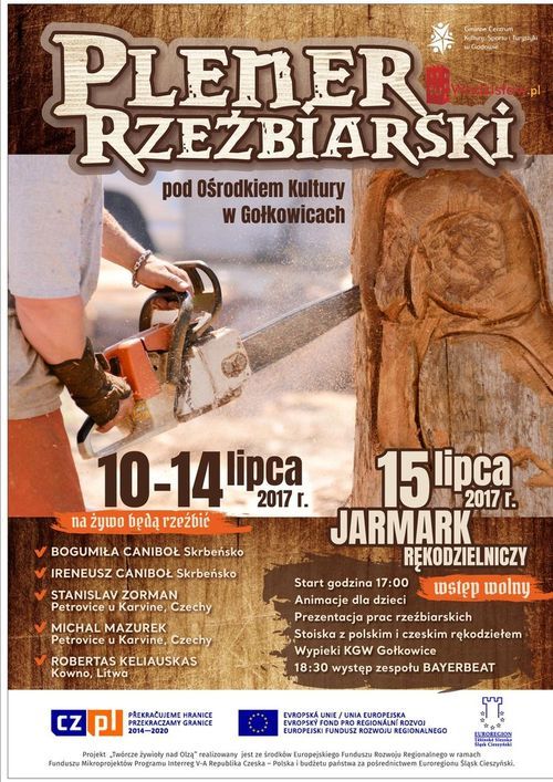 Artyści z Czech, Litwy i Polski przyjadą do Gołkowic na Plener Rzeźbiarski, GCKSiT Godów