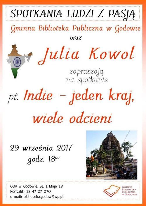 GBP w Godowie: „Indie - jeden kraj, wiele odcieni”, GBP w Godowie