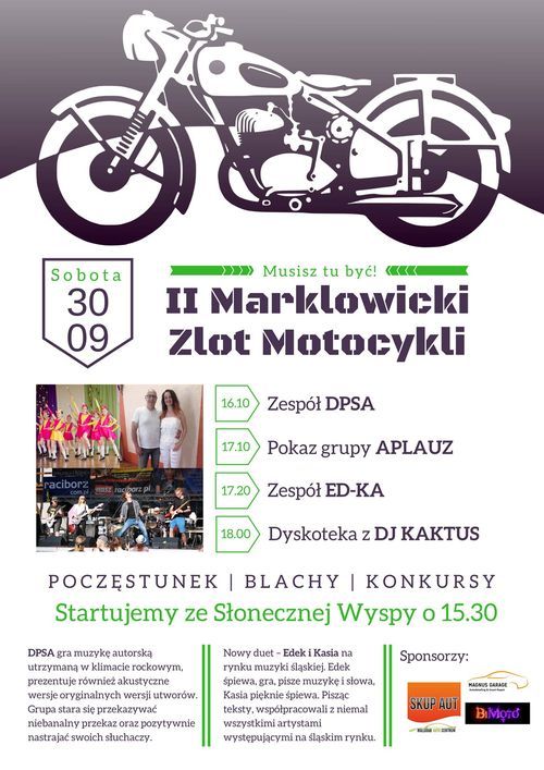 Motocykle wyjadą na ulice Marklowic, UG Marklowice
