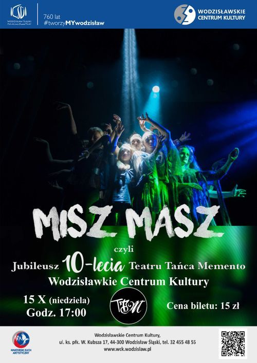 Teatr Tańca Memento będzie świętował 10-lecie pracy twórczej, Wodzisławskie Centrum Kultury