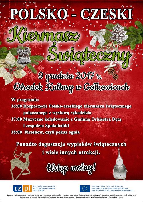 Polsko-Czeski Kiermasz Świąteczny z fireshow w Gołkowicach, GCK Godów