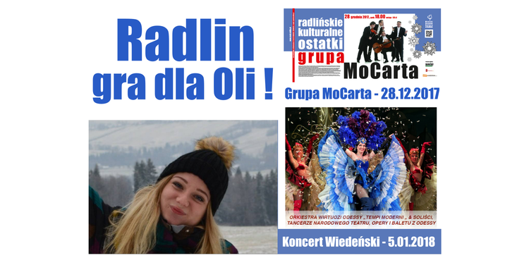 Radlin: na koncertach będą zbierać pieniądze na leczenie 21-letniej Oli z Wodzisławia, UM Radlin