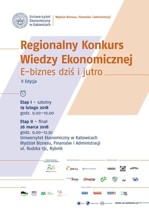 Młodzież z Wodzisławia i okolic sprawdzi swoją wiedzę o ekonomii i e-biznesie, Materiały prasowe