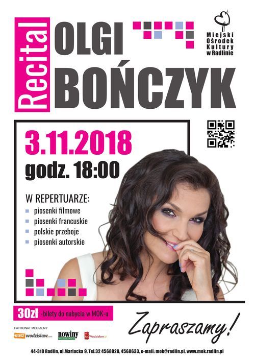 Olga Bończyk zaśpiewa w radlińskim MOK-u, MOK w Radlinie