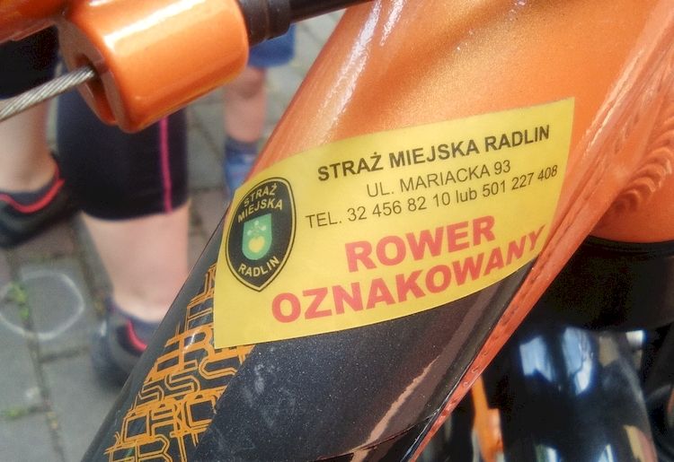 Straż Miejska przypomina - oznakuj swój rower!, Straż Miejska Radlin