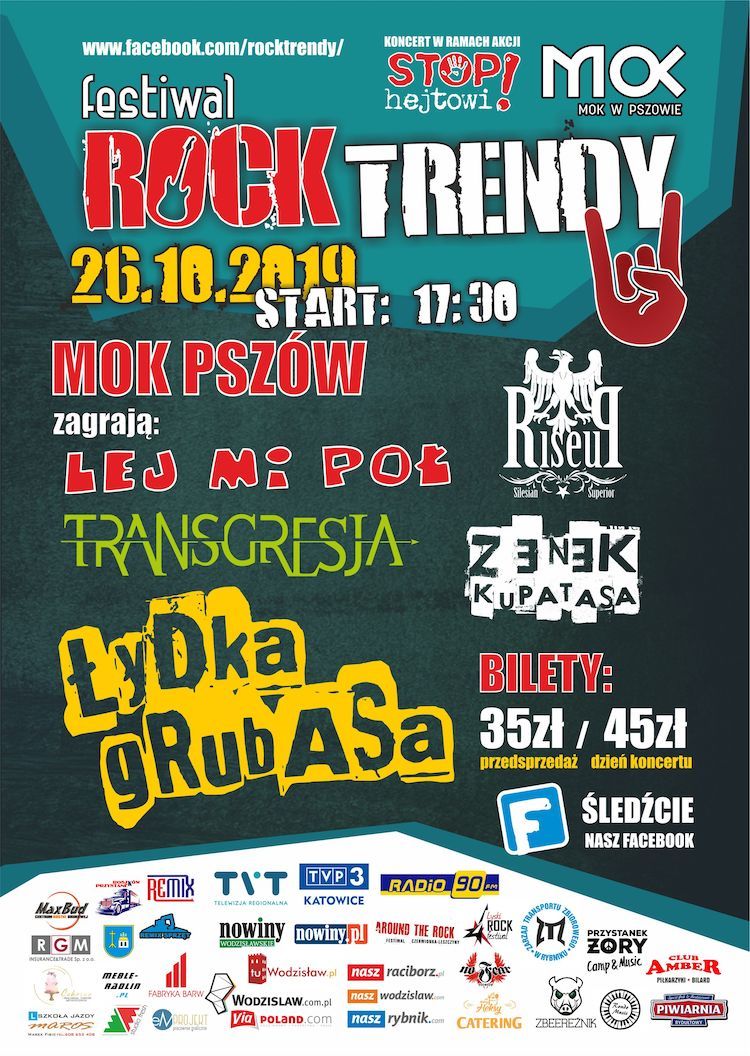 Festiwal Rock Trendy z przesłaniem, MOK Pszów