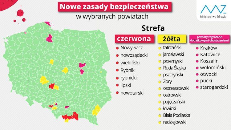Powiat wodzisławski znalazł się w zielonej strefie, 