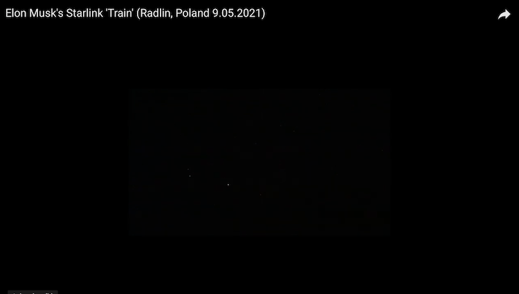 Mieszkańcy Radlina mogli obserwować słynny kosmiczny pociąg (video), 