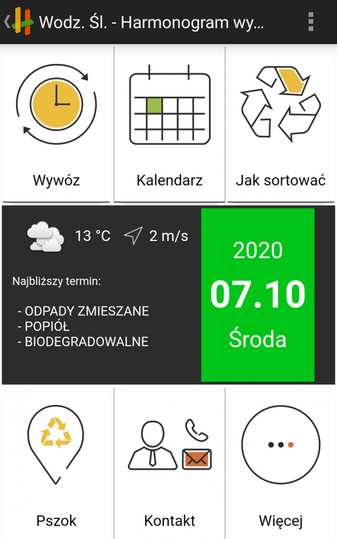 Harmonogram wywozu śmieci sprawdzisz w aplikacji, miasto Wodzisław