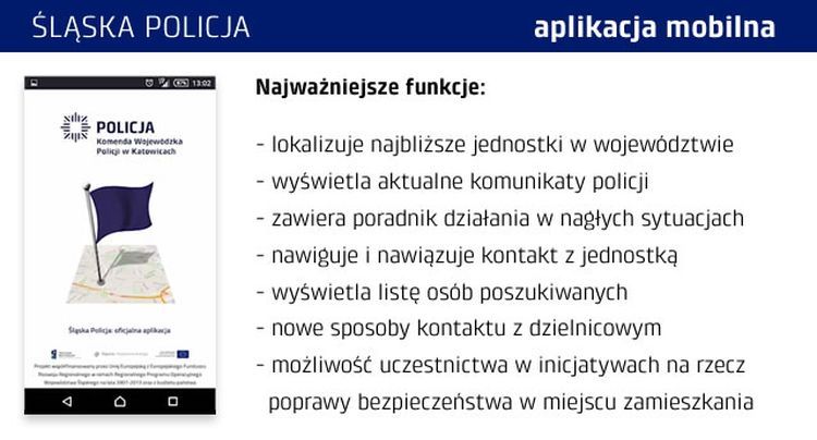„Śląska Policja” – aplikacja dla mieszkańców, 