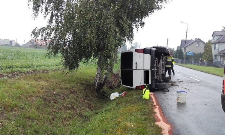Dwa wypadki drogowe: w Marklowicach i Mszanie, KPPSP Wodzisław Śl.