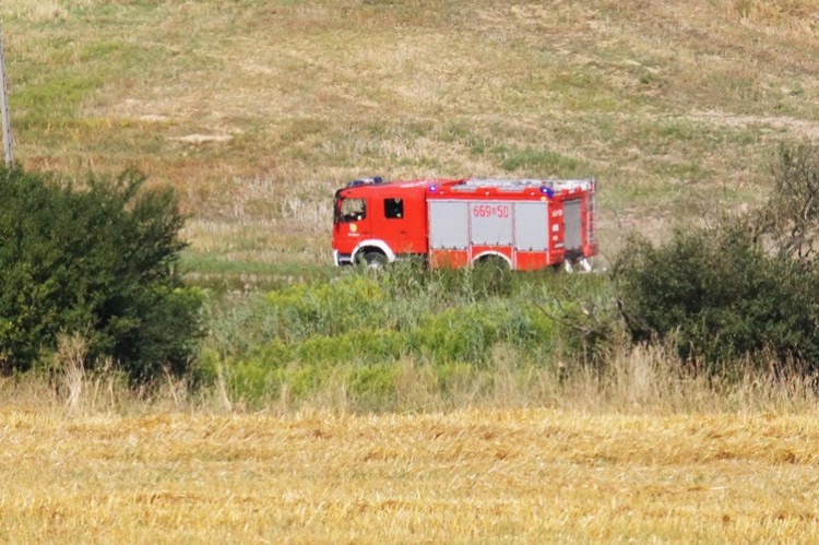 Strażacy walczyli z pożarem ścierniska w Marklowicach, Marcelina Sosna