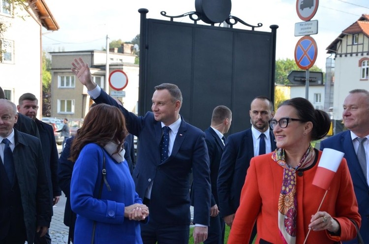 Prezydent Andrzej Duda spotkał się z samorządowcami, Starostwo Powiatowe