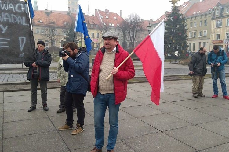 Wodzisław wolny od faszyzmu - manifestacja na rynku, Tomasz Raudner