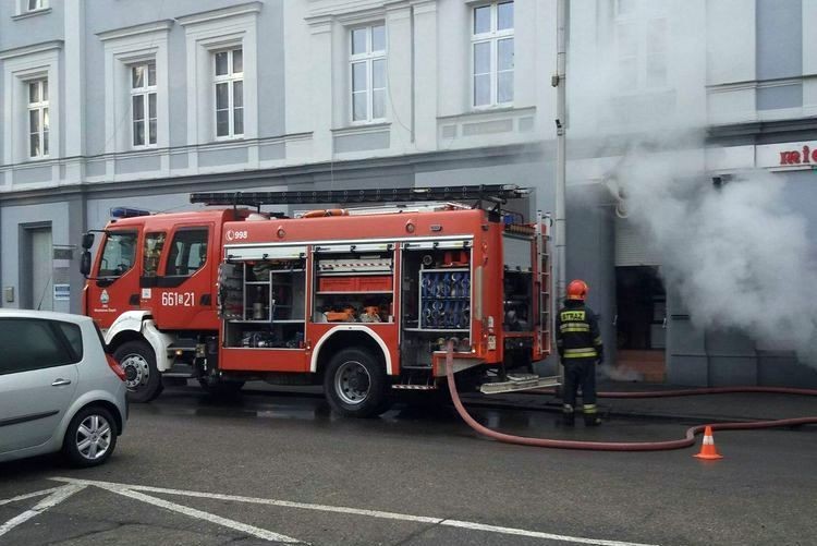 Pożar kamienicy przy ul. Kubsza w Wodzisławiu, zdjęcia czytelnika