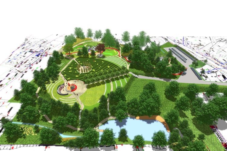 Zobacz wizualizację Parku Jordanowskiego w Radlinie, Urząd Miasta Radlina