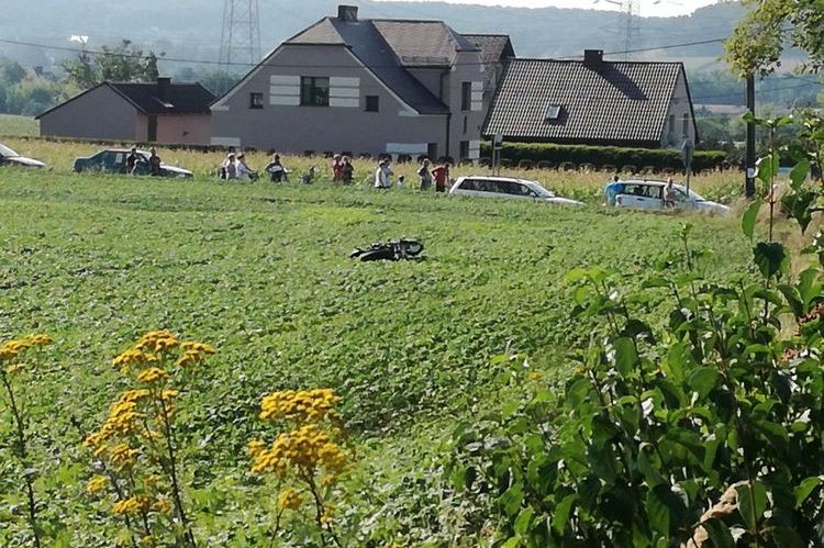 Zagadkowy wypadek motocyklisty w Syryni. Okoliczności zbada biegły, Marek Fibic, policja Wodzisław Śląski