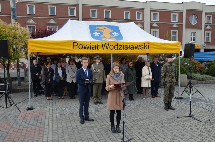 Ślubowanie klasy mundurowej ZSP nr 2 w Rydułtowach, Starostwo Powiatowe w Wodzisławiu Śląskim