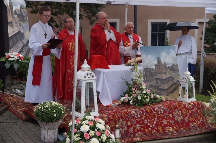 Uroczystości na Placu Św. Krzyża, Miasto Wodzisław Śląski