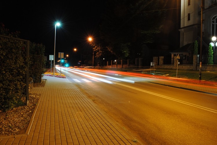 Lampy led oświetlają przejścia dla pieszych w Radlinie, UM Radlin